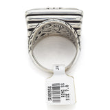 John Hardy Large Sterling Silver Bedeg Square Ring
