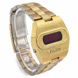 Vintage Bulova N4 Big Block Accuquartz Red LED Digital Men's Watch