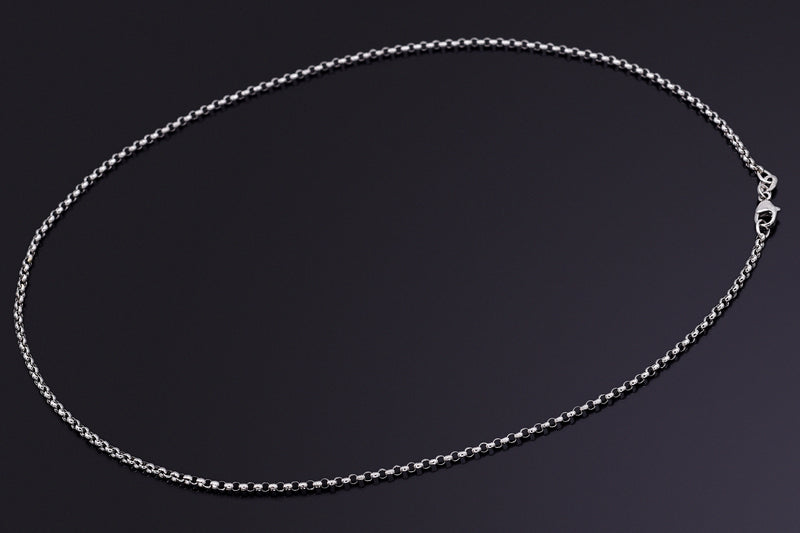 Vintage 950 Platinum Rolo Chain 16 Inches 2 mm