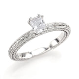 James Allen GIA Certified 14K White Gold 0.42 Carat Diamond Band Ring + Box VVS1