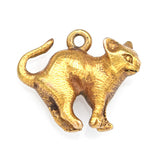Vintage 14K Yellow Gold Kitten Cat Charm Pendant