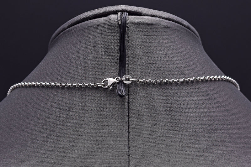 Vintage 950 Platinum Rolo Chain 16 Inches 2 mm