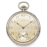 Antique 1912 Howard 14K White Gold 17 Jewels Size 12 Pocket Watch