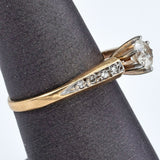 Vintage 14K Yellow Gold 0.46 Carat Diamond Band Ring