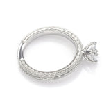 James Allen GIA Certified 14K White Gold 0.42 Carat Diamond Band Ring + Box VVS1
