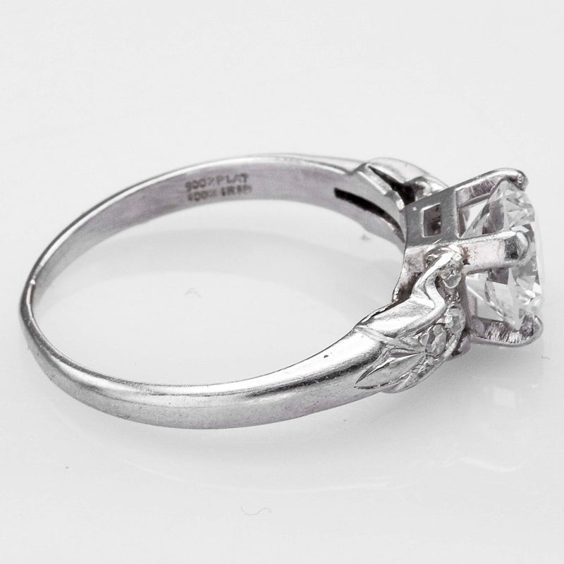 Vintage Platinum 1.08 Ct Diamond Band Ring