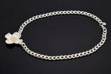 Custom Tiffany & Co. Sterling Silver Dogwood Flower Pendant Necklace + Pouch