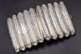 Antique Victorian A.C Birmingham Sterling Silver 5 Tube Cigar Case Holder