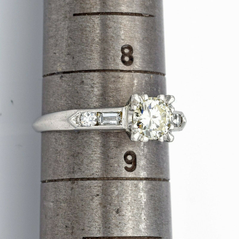 Vintage Platinum Diamond Band Ring