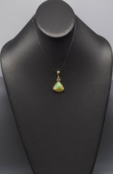 Vintage 14K Yellow Gold Opal & 0.54 TCW Diamond Pendant 5.2 Grams 31.8 x 20.9 mm