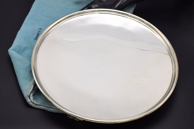 Tiffany & Co. Vintage Sterling Silver Footed Cake Plate 11"