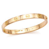 CARTIER 18K Yellow Gold Screw Love Bracelet Size 16 + Box, Screwdriver