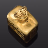 Vintage 14K Yellow Gold Whisky Bottle Charm Pendant 3.4 Grams