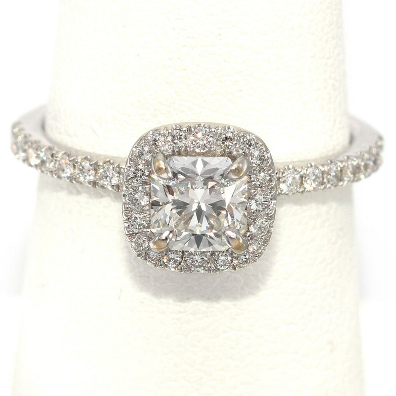 Vintage 18K White Gold 0.85 TCW Diamond Band Ring 3.2 Grams Size 6.5 H/I VS