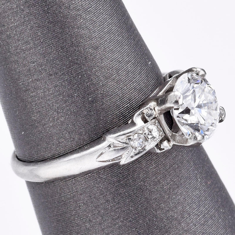 Vintage Platinum 1.08 Ct Diamond Band Ring