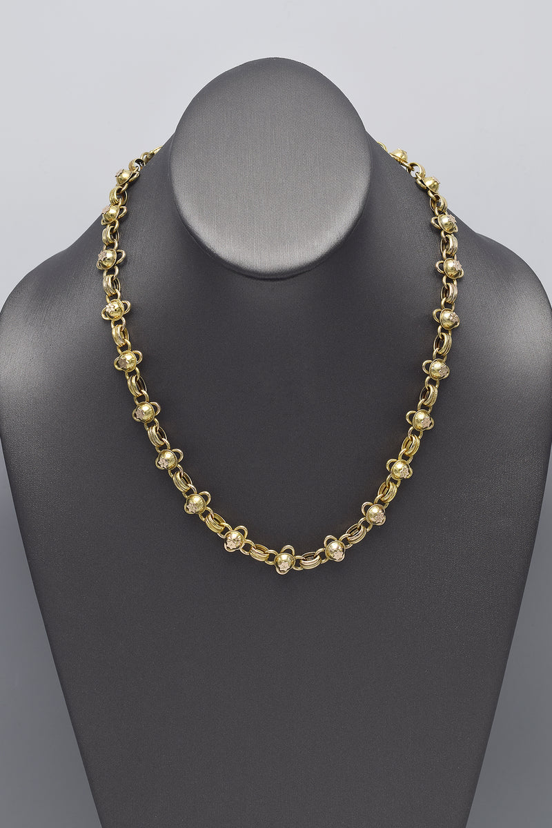 Antique Victorian 18K Yellow Gold Chain Necklace