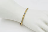 Antique Victorian 14K Yellow Gold Sapphire Tennis Bracelet