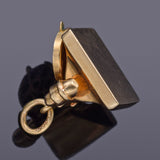 Vintage 14K Yellow Gold Telephone Charm Pendant 2.2 Grams