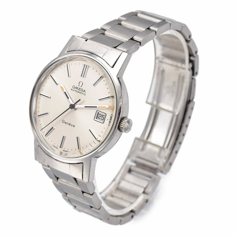 Vintage Omega Geneve Cal.1012 Automatic Men's Date Watch