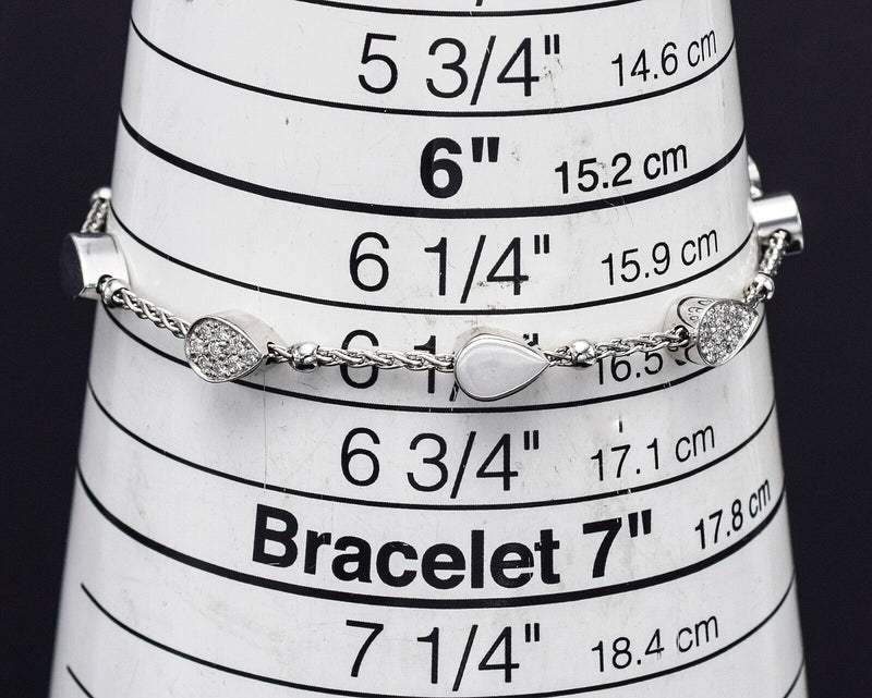 Piaget Lucea 18K White Gold Diamond Bracelet + Box