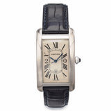 Cartier Tank American 20 Ans 18K Gold Automatic Mens Watch Ref 1741 Box Paper
