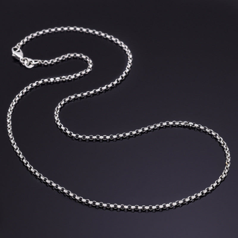 Vintage 950 Platinum Rolo Chain 16 Inches 2 mm