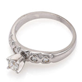 Vintage 14K White Gold 0.39 TCW Diamond Band Ring