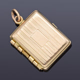 Vintage 14K Yellow Gold Cigar Cigarette Case Charm Pendant 2.5 Grams