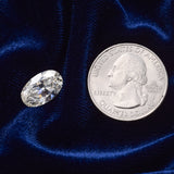 4.75 Carats AGI Certified Oval Brilliant Cut Diamond 13.78 x 8.62 x 5.46 mm H SI2