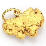 Vintage 24K Natural Yellow Gold Nugget Charm Pendant