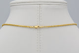 Vintage Italy 18K Yellow Gold Sapphire Enamel Cartoon Figurine Pendant Necklace