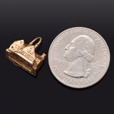 Vintage 14K Yellow Gold House of the Seven Gables Charm Pendant 7.3 Grams