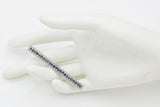 Antique Art Deco Platinum Sapphire Bar Brooch Pin