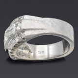 Vintage 14K White Gold 0.83 TCW Diamond Band Ring