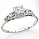 Estate 18K White Gold Diamond Band Ring