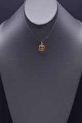 Vintage 14K Yellow Gold Bird in Birdcage Charm Pendant 1.8 Grams