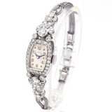 Antique Hamilton Platinum Tiffany & Co. Dial Diamond Women's Watch