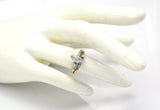 Vintage 14K Yellow Gold 1.15 TCW Diamond Marquise Band Ring
