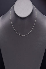 Vintage 950 Platinum Rolo Chain 16 Inches 2 mm