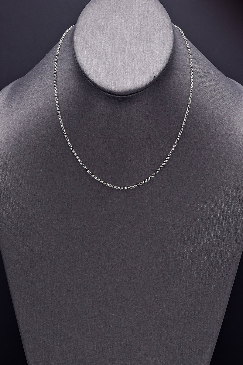 Vintage 950 Platinum Rolo Chain 16 Inches 2 mm