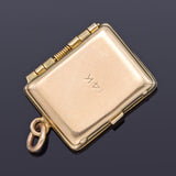 Vintage 14K Yellow Gold Cigar Cigarette Case Charm Pendant 2.5 Grams