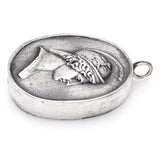 Vintage Henryk Winograd HW 999 Fine Silver Repoussé Roman Soldier Pendant 35.2mm