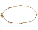 Antique 21K Yellow Gold 0.88 TCW Diamond Necklace