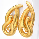 Lalaounis Vintage 18K Yellow Gold Greece Clip On Earrings