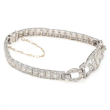 Antique Platinum 1.81 TCW Diamond Art Deco Tennis Bracelet