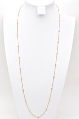 Estate 14K Yellow Gold 3.36 TCW Diamond Long Station Necklace 34.5 Inches