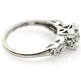 Vintage 14K White Gold 0.25 Ct Diamond Band Ring E/F VS-1