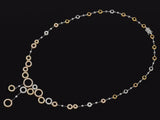 Estate 18K Multi-Tone Gold 2.70 TCW Diamond Circle Necklace + Box
