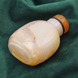 Antique Chinese Jade People & Landscape Carved Snuff Bottle 130 Grams