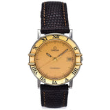 Vintage Omega Constellation 18K Gold/SS Quartz Men's Date Watch Ref. 1961080